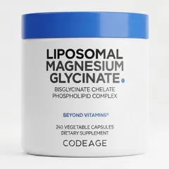 Codeage Liposomal Magnesium Glycinate - Hỗ trợ giấc ngủ giảm stress giảm căng thẳng thần kinh tăng cường trí nhớ chính hãng Mỹ