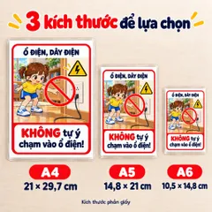 Bộ 20 Thẻ Học Cảnh Báo Cho Bé – Mẫu Bé Gái, Học Kỹ Năng An Toàn, Ép Plastic, A4 A5 A6