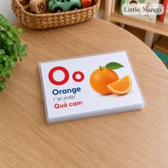 Combo 36 Thẻ Học Thông Minh Số Đếm 1-10 và 26 Chữ Cái Tiếng Anh A5 A6 A7 - Thẻ học Song Ngữ Việt Anh Cho Bé