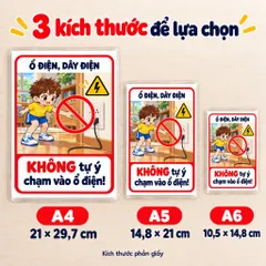 Bộ 20 Thẻ Học Cảnh Báo Cho Bé – Mẫu Bé Trai, Học Kỹ Năng An Toàn, Ép Plastic, A4 A5 A6