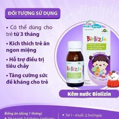 Kẽm hữu cơ Biolizin Aplicaps by clover 50ml 1 lọ