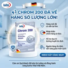 [CHÍNH HÃNG] Viên Uống Chrom 200 Hỗ Trợ Duy Trì Đường Huyết Ổn Định Đức (Hộp 60 Viên)