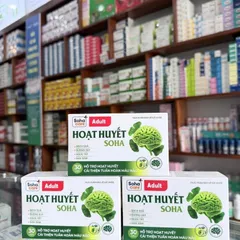 (Chính Hãng) Hoạt Huyết Soha hỗ trợ tiền đình, hoa mắt, chóng mặt, đau đầu hộp 30 viên