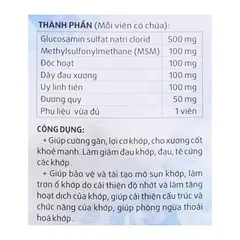 Viên dưỡng khớp LEOPASS HDPharma 90 viên bao phim hỗ trợ giảm triệu chứng viêm khớp