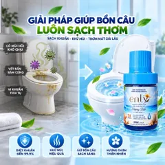 MUA 3 CỐC TẶNG 1 SÁP THƠM 50K - ENLY cốc thả bồn cầu tự động làm sạch, khử mùi, diệt khuẩn, giữ toilet luôn sạch