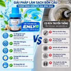 MUA 3 CỐC TẶNG 1 SÁP THƠM   50K - ENLY cốc thả bồn cầu thơm mát diệt khẩu bảo vệ sức khoẻ gia đình Tẩy Viên