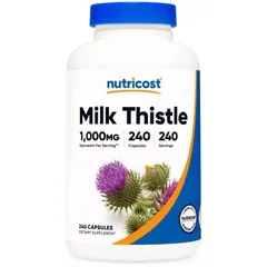Viên uống giải độc gan Nutricost Milk Thistle 240 Viên, tăng cường chức năng gan