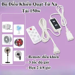 Bộ Chuyển Đổi Quạt Thường Thành Quạt Thông Minh Có Remote Điều Khiển Từ Xa – 3 Tốc Độ, Chế Độ Ngủ, Hẹn Giờ 2/4/8h