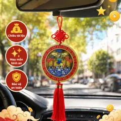 Tượng đồng tròn chạm nổi Trấn Sơn Hải Tứ Thần Thái Cự Bát Quái Treo Tường Phong Thủy Đúc Đặc Biệt Cho Nhà Mới Khai