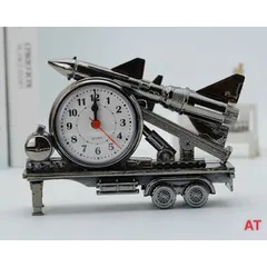 Đồng Hồ Báo Thức Hình Xe Tên Lửa Phong Cách Cổ Điển. Quà Tặng Sáng Tạo Để Bàn Học, Bàn Làm Việc, Phòng Ngủ...