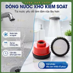 Đầu Sen Tắm Tăng Áp 1000 Lỗ Phun Tia Siêu Mịn Tiết Kiệm Nước