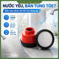 Đầu Sen Tắm Tăng Áp 1000 Lỗ Phun Tia Siêu Mịn Tiết Kiệm Nước