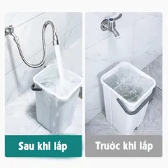 Dây nối vòi nước vạn năng, xoay 720 độ chất liệu inox 304 chống gỉ, chịu nhiệt sử dụng đa năng cho nhiều loại vòi