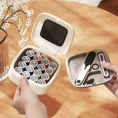 Hộp Kim Chỉ 40 Món Tiện Lợi Khâu Vá Quần Áo - Bộ Hộp Kim Chỉ May Vá Đa Năng