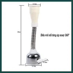 Vòi Nối Tăng Áp Xoay 360 Độ