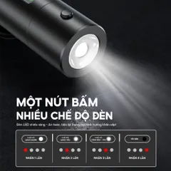 Búa Thoát Hiểm Ô Tô 4IN1 - Phá kính nhanh, Lưỡi dao bén, Đèn led sáng, Bảng số điện thoại