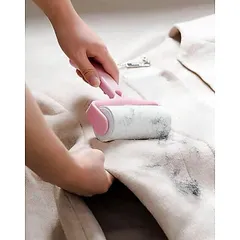 Cây Lăn Bụi Quần Áo Hồng Kèm 2 Lõi Giấy Thay Thế