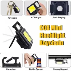 Đèn Pin Móc Khóa Có Đèn LED Chiếu Sáng Mạnh Mẽ