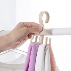 Móc Nhựa 4 Chấu Xoay 360 Độ Treo Đồ, Giày Dép, Quần Áo, Túi Xách...