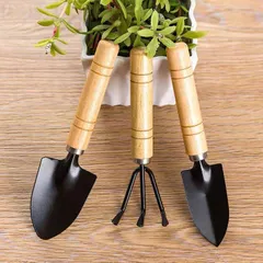 Bộ 3 Món Dụng Cụ Làm Vườn To (Xẻng Làm Vườn - Xới Đất - Cào Đất)