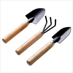Bộ 3 Món Dụng Cụ Làm Vườn To (Xẻng Làm Vườn - Xới Đất - Cào Đất)