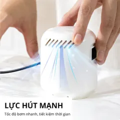 Bơm Điện Hút Chân Không Quần Áo Siêu Mạnh Dùng Động Cơ Bền Bỉ, Kích Thước Nhỏ Gọn, Thao Tác Đơn Giản Dễ Sử Dụng