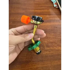 Van Nạp Bình Gas Du Lịch Ống Đồng Cao Cấp, Đầu Nạp Mini An Toàn Bền Chắc