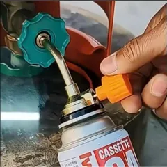 Van Nạp Bình Gas Du Lịch Ống Đồng Cao Cấp, Đầu Nạp Mini An Toàn Bền Chắc