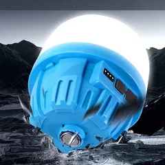 Bóng Đèn Tích Điện 300w Sạc Type C Có Hít Nam Châm Và Móc Treo 3 Pin Dung Lượng Cao