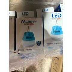 Bóng Đèn Tích Điện 300w Sạc Type C Có Hít Nam Châm Và Móc Treo 3 Pin Dung Lượng Cao