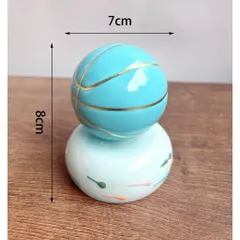 Tượng Gốm Trang Trí Hình Quả Bóng Đá, Bóng Rổ Decor Bàn Làm Việc, Kệ Tivi Phong Cách Thể Thao Dễ Thương