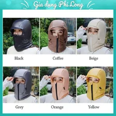 Mũ Bomber, Mũ mùa đông đi xe đạp ấm áp, ngoài trời dày tích hợp mặt tai chống gió Mũ Nga dành cho nam nữ