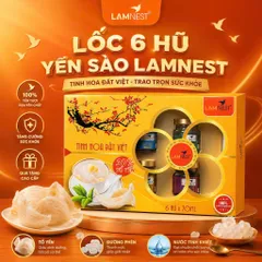 [COMBO] Set 6/10 hũ yến chưng nhân sâm Yến sào Lamnest 4gram yến tươi nguyên chất