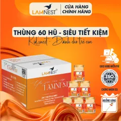 [SIÊU TIẾT KIỆM] Thùng 60 hũ yến sào Lamnest Tổ yến nguyên chất