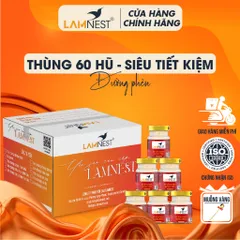 [SIÊU TIẾT KIỆM] Thùng 60 hũ yến sào Lamnest Tổ yến nguyên chất