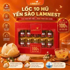 [COMBO] Set 6/10 hũ yến chưng hạt sen Yến sào Lamnest 4gram yến tươi nguyên chất