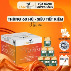 [SIÊU TIẾT KIỆM] Thùng 60 hũ yến sào Lamnest Tổ yến nguyên chất