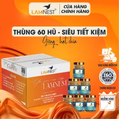 [SIÊU TIẾT KIỆM] Thùng 60 hũ yến sào Lamnest Tổ yến nguyên chất