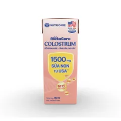 Thùng 24 Hộp Sữa Bột Pha Sẵn METACARE COLOSTRUM Nutricare Tăng Cường Đề Kháng Hệ Miễn Dịch Với Sữa Non IgG 110ml/180ml