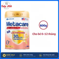 Sữa Bột Metacare Colos Lactoferrin Plus 0+, 1+, 2+ Lon 800g Cho Bé