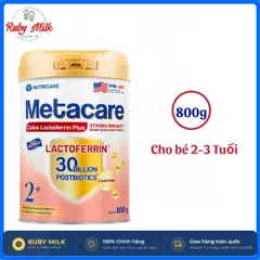 Sữa Bột Metacare Colos Lactoferrin Plus 0+, 1+, 2+ Lon 800g Cho Bé