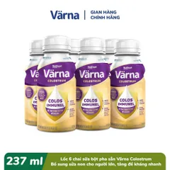Lốc 6 Chai Sữa Bột Pha Sẵn Varna Complete, Diabetes, Colostrum 237ml - Dinh dưỡng toàn diện cho người lớn