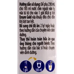 Sữa Ensure Gold Dạng Gói 60,6g/gói (Giạo vị ngẫu nhiên)