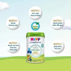 Sữa Hipp Combiotic Organic Lon 800g Nhập Khẩu Đức Chính Hãng - Sữa Công Thức Cho Bé Đủ Số - Rubymilk182