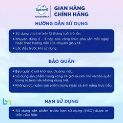 Sữa Công Thức Pha Sẵn Aptamil KID và Aptamil SUPER GOLD KID Hộp 110ml, 180ml