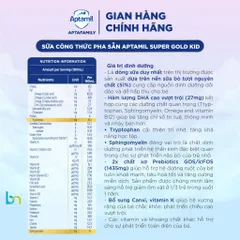 Sữa Công Thức Pha Sẵn Aptamil KID và Aptamil SUPER GOLD KID Hộp 110ml, 180ml
