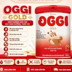 [Combo 2 Lon] Sữa Oggi Đỏ 900g VitaDairy cho trẻ suy dinh dưỡng, Thấp còi 1-10 Tuổi