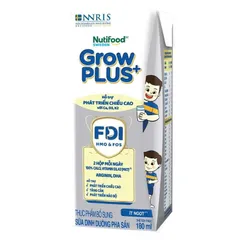 Thùng 24 hộp Sữa Bột Pha Sẵn Nutifood Sweden GrowPLUS+ Bạc, Vàng Immunel,Lactoferrin Hộp 110/180ml
