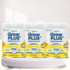 [Combo 2 Lon] Sữa bột Nutifood GrowPLUS Immunel 0+ 1+ 2+ Lon 800g, Sweden Sữa non cho bé tăng cường đề kháng, bé ăn ngon