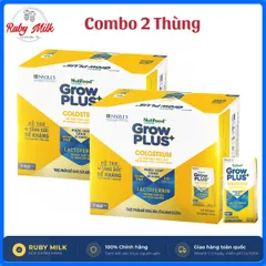 [Combo 2 Thùng] Sữa bột pha sẵn Nutifood Sweden GrowPLUS+ Colostrum Lactoferrin 110ml, 180ml (Thùng 24 hộp)